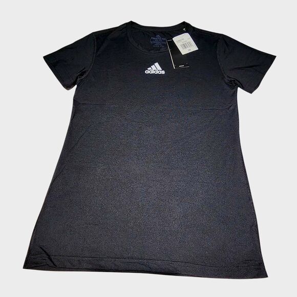 Adidas Women Creator Short Sleeve T-Shirt Crew Neck Tee Regular Fit Black SizeXS - Picture 3 of 9